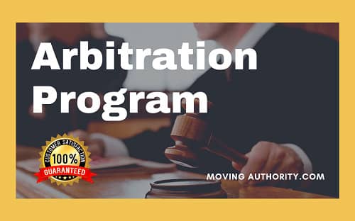Arbitration Program Agreement program for household goods