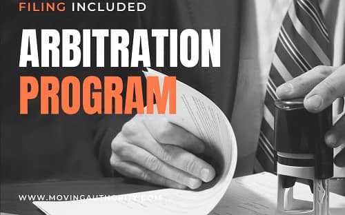Arbitration Program Agreement program for household goods